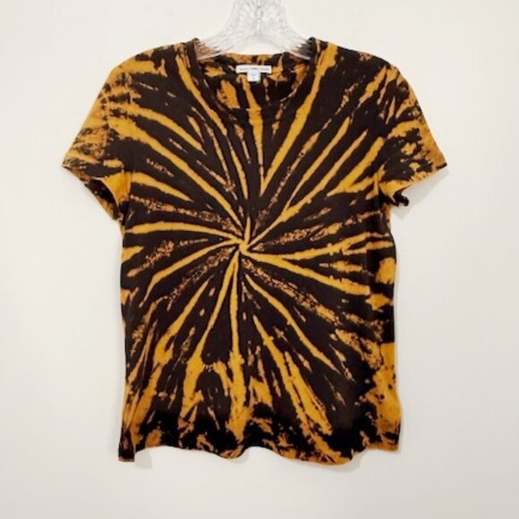 James Perse Tops - Standard James Perse Vintage Little Boy Tie Dye Tee T-Shirt Black Orange Size 0